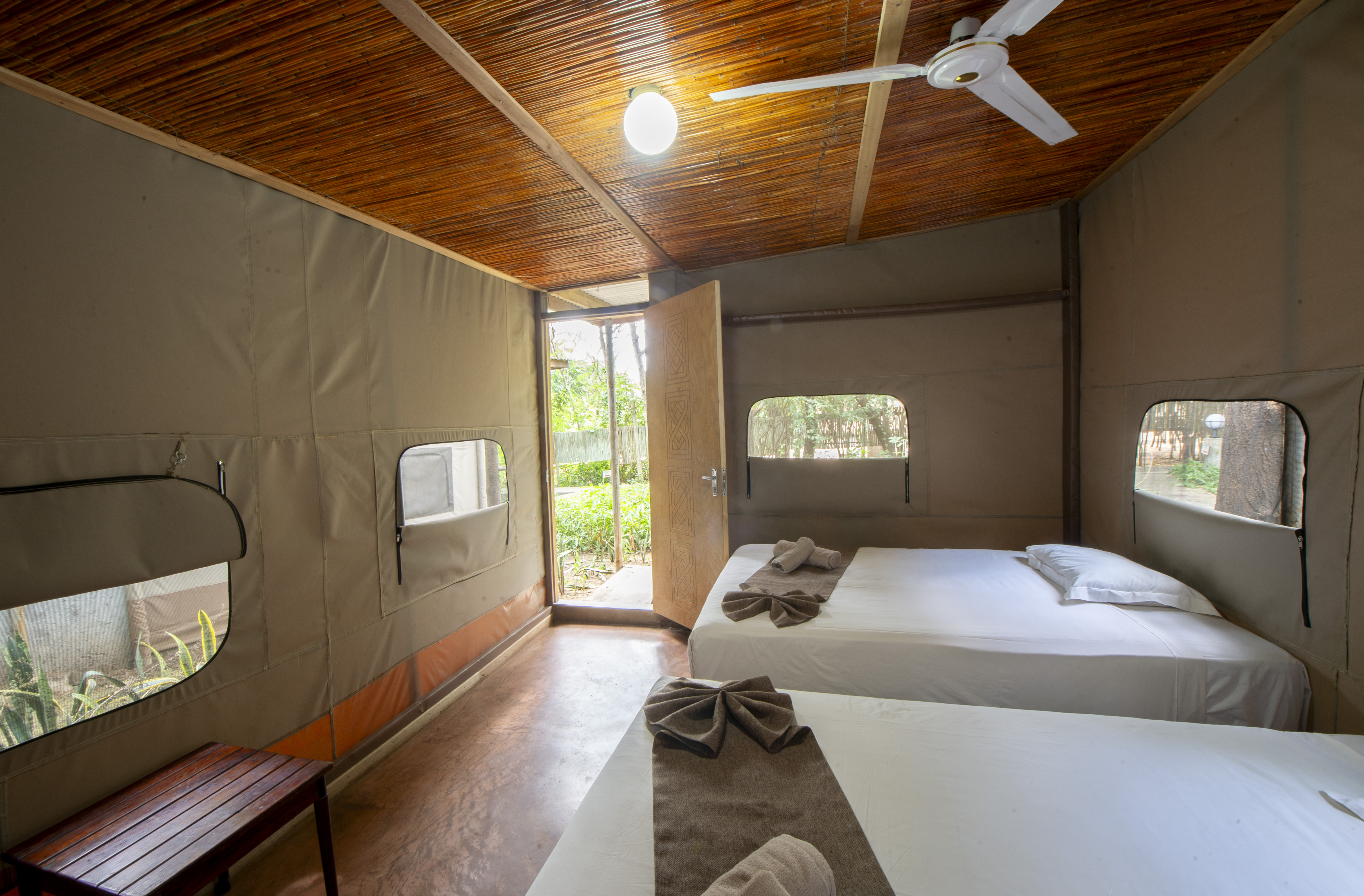 Guest room seating area