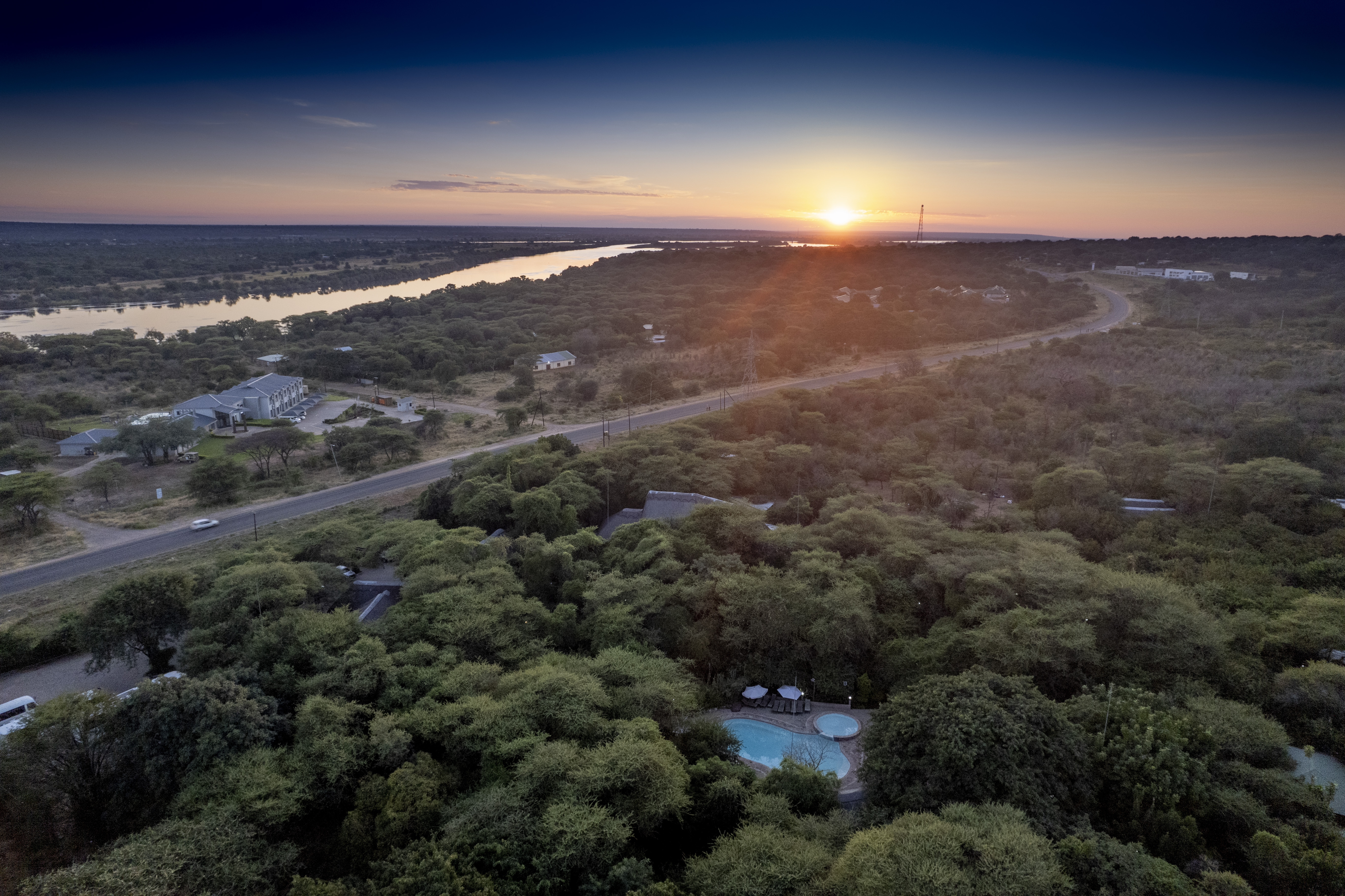Sweeping views over the Chobe River valley
